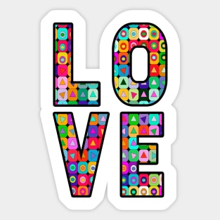 Op Art (LOVE) Sticker